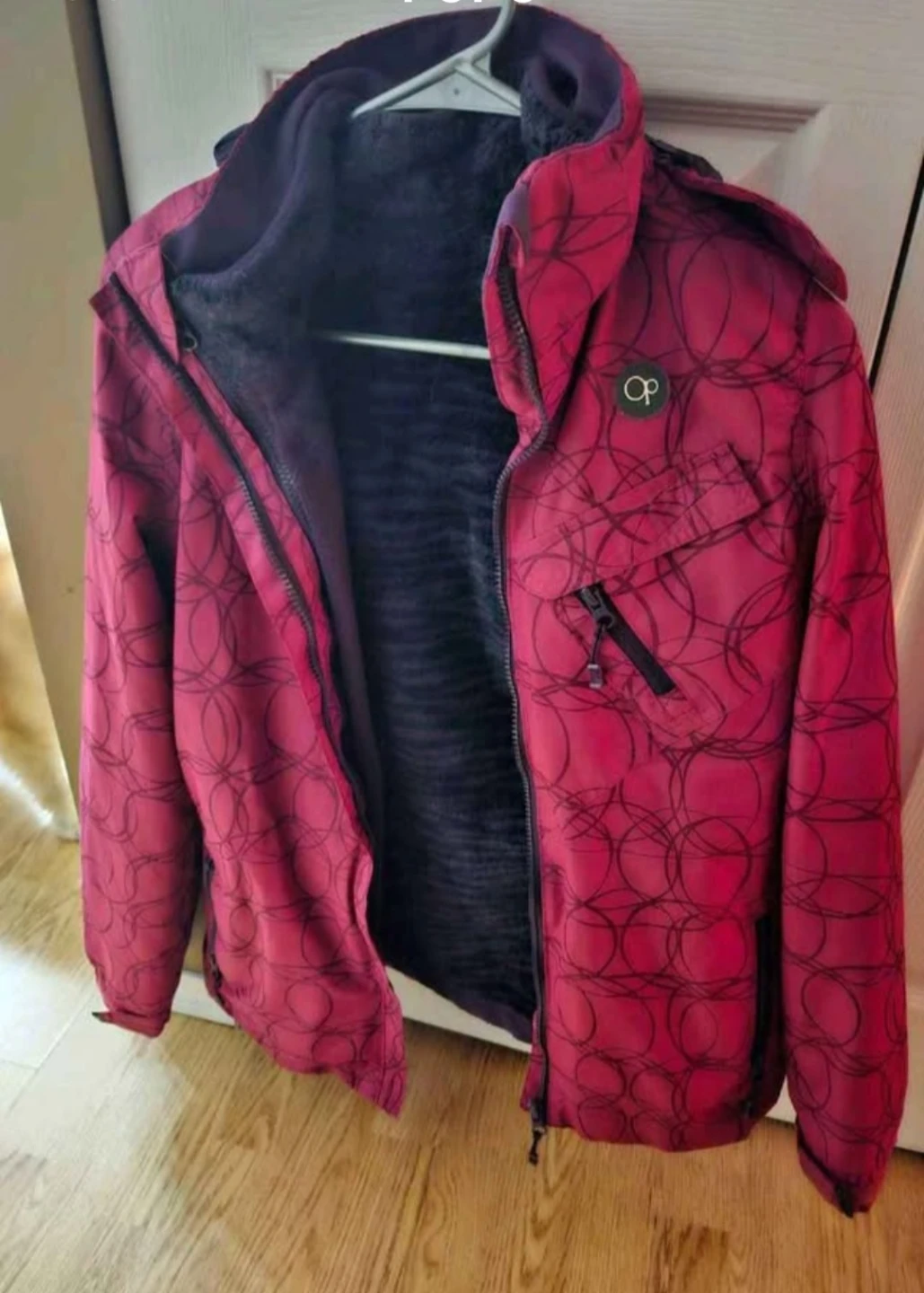 Pink hooded Spring/Winter jacket - photo 4