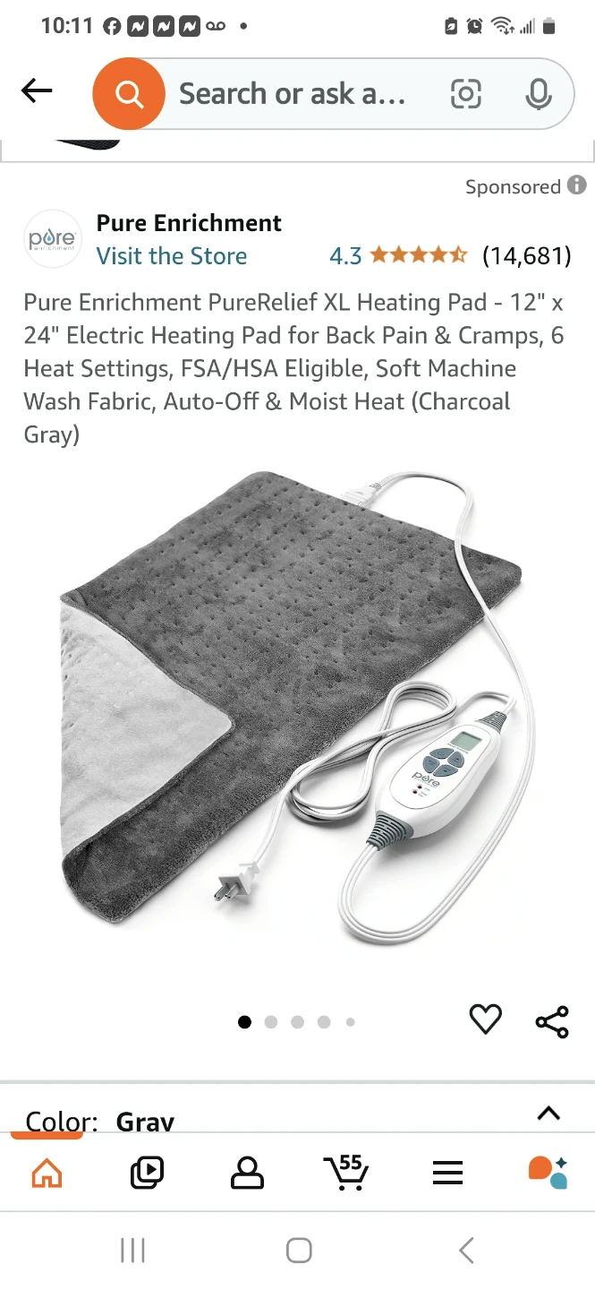 Woomer Heating Pad 12" x 24"