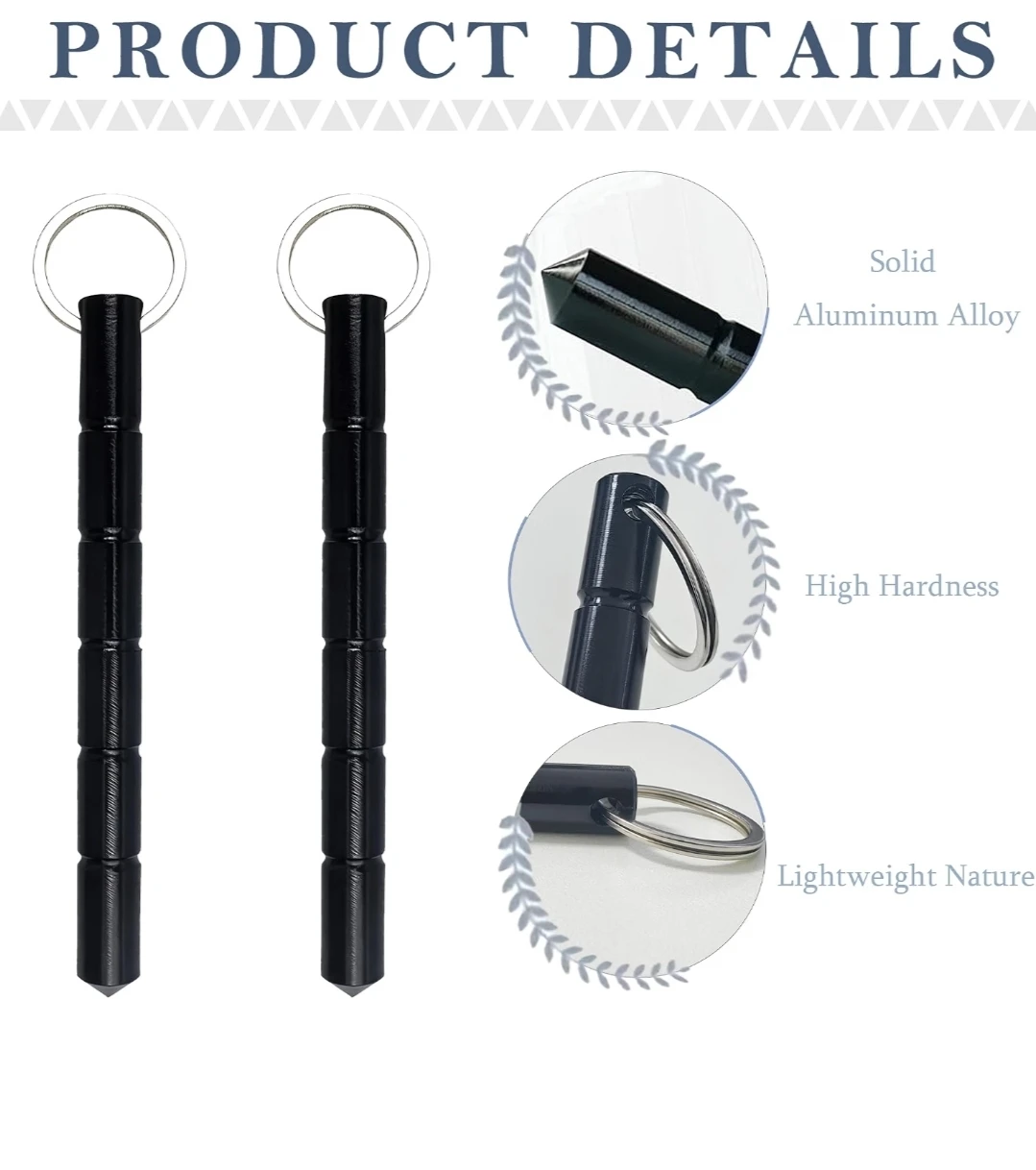 Self Defense Keychain Set, 3 Pcs - photo 3