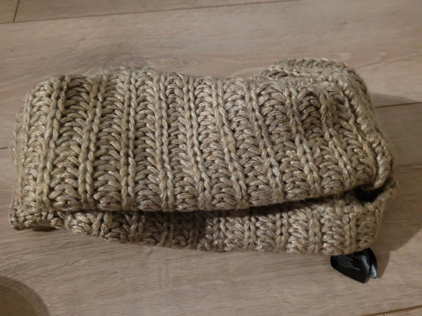 H&M Chunky Knit Beige Scarf