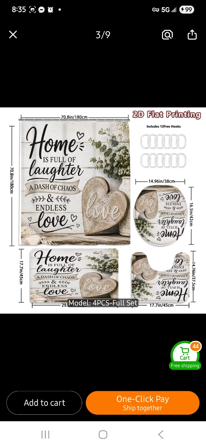 NEW Home Decor 4-Piece Bathroom Set - photo 2