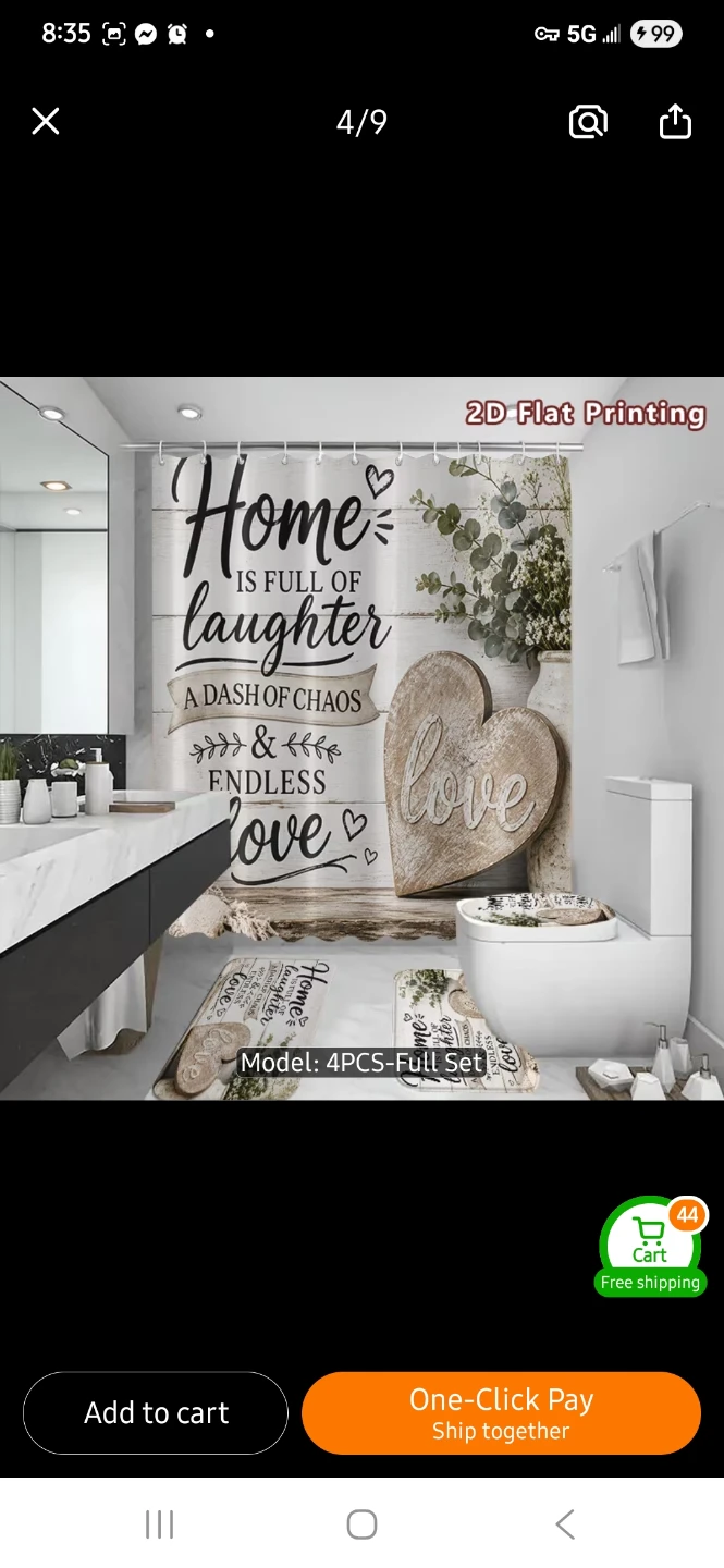NEW Home Decor 4-Piece Bathroom Set - photo 4