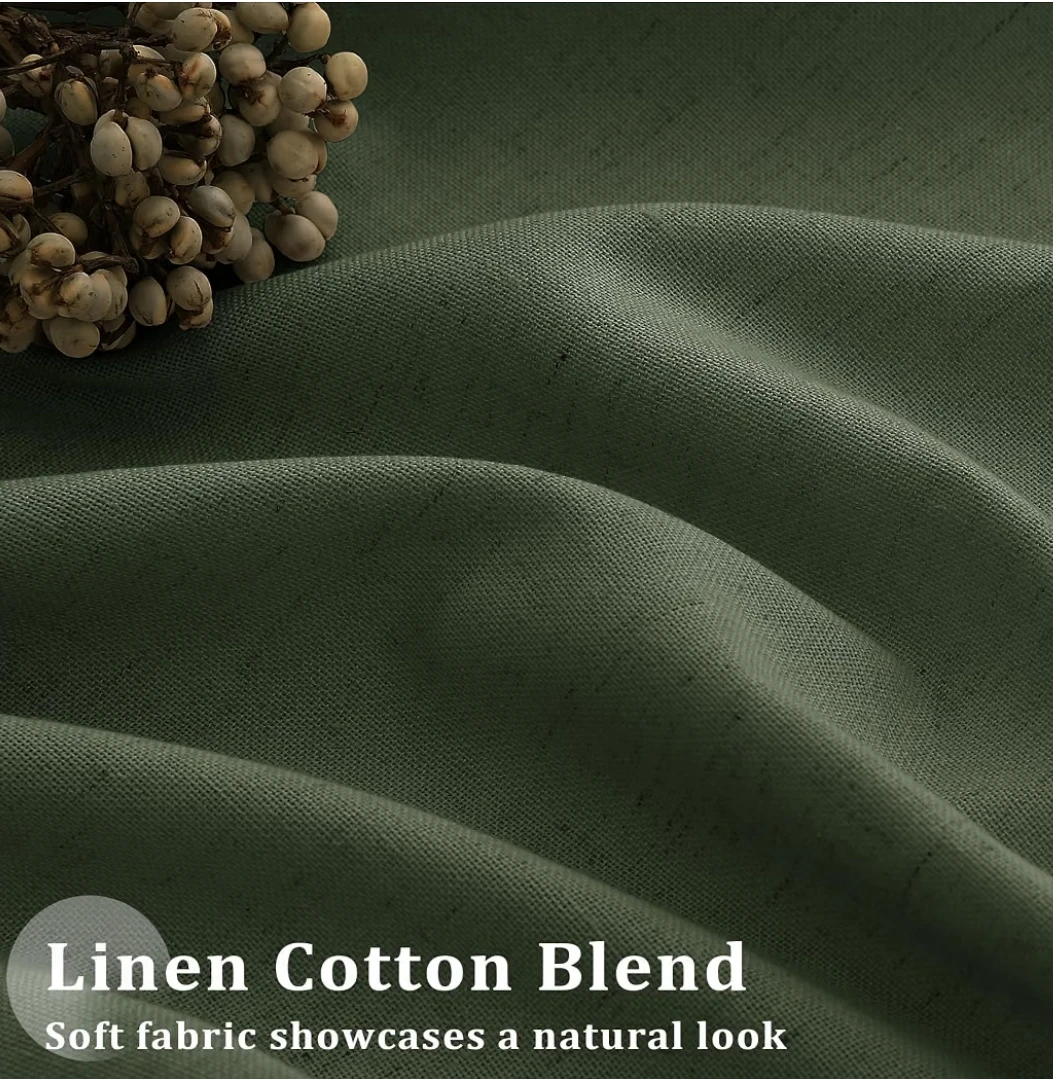 Olive Green Curtain 72W x 102L inch - photo 5