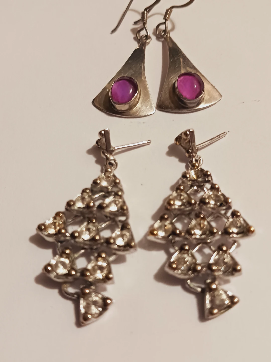 Set of Two Pairs of Sterling silver 925 Earrings - photo 3