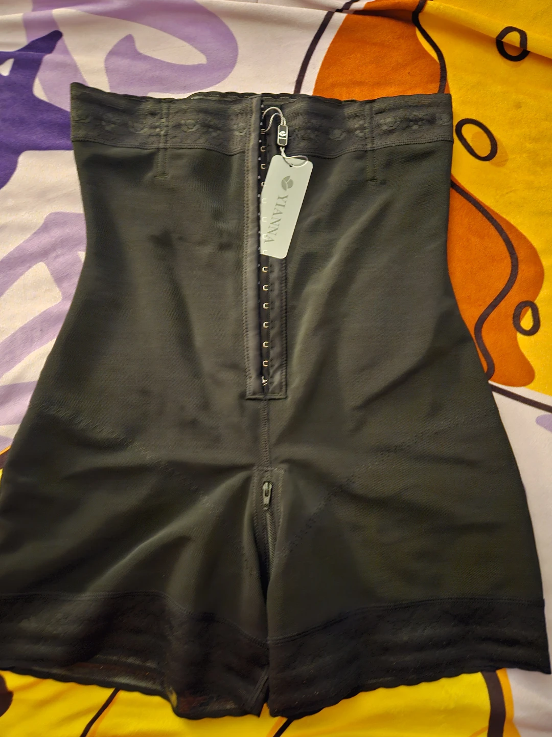Yianna Black High Waisted Body Shaper Shorts XL