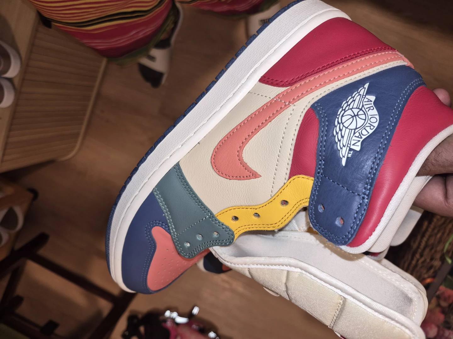 Air Jordan 1 Mid Multicolor Sneakers