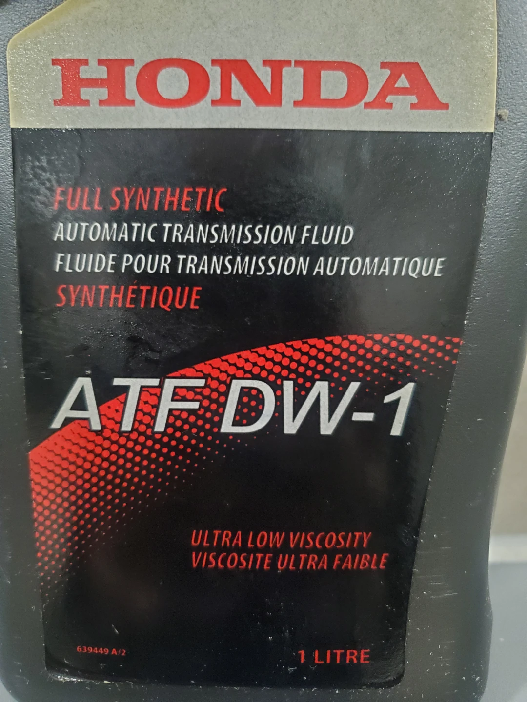 Honda ATF DW-1 Automatic Transmission Fluid - photo 3