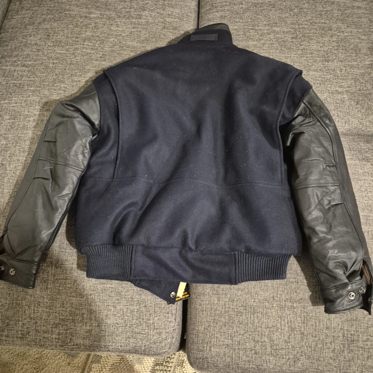Amanati Wool and Leather Varsity Jacket - photo 3