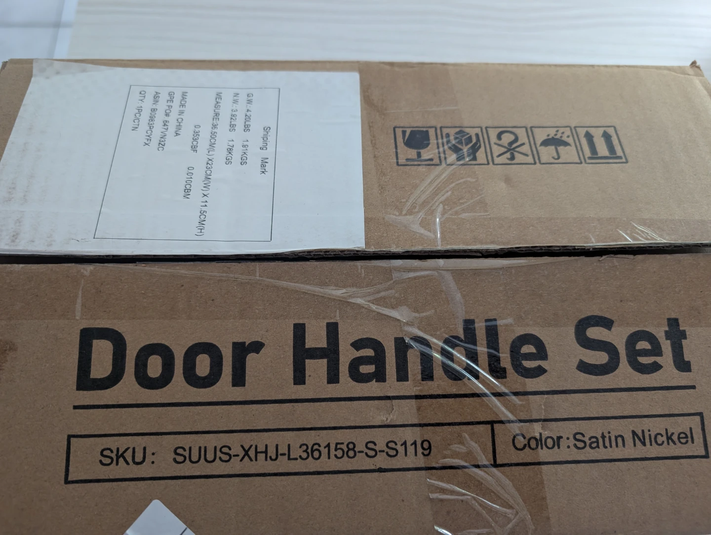 Satin Nickel Door Handle - photo 3
