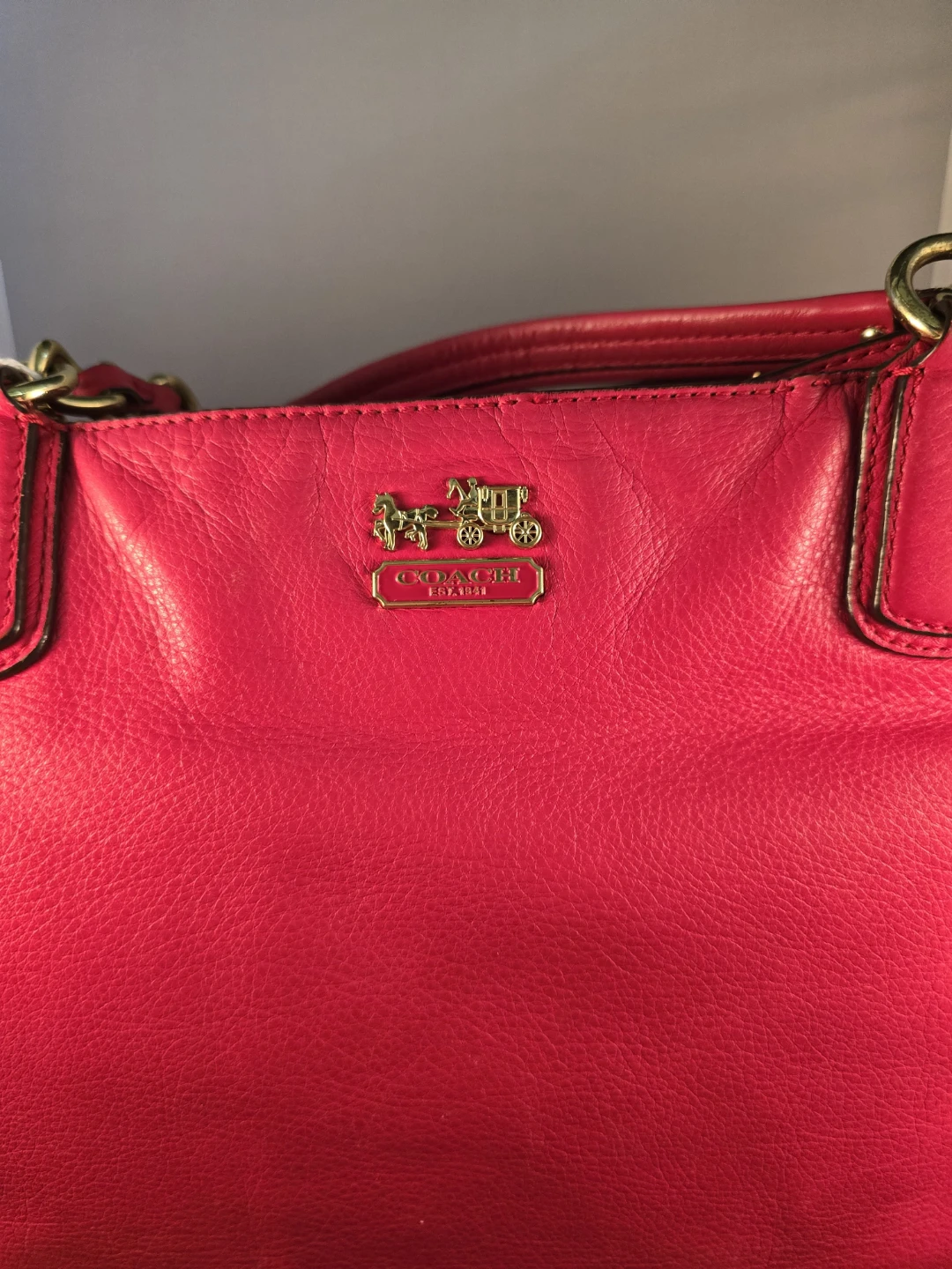 Coach Pink Leather Tote Bag - photo 5