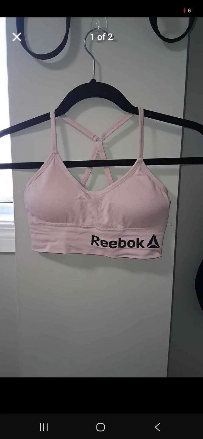 Reebok Light Pink Sports Bra