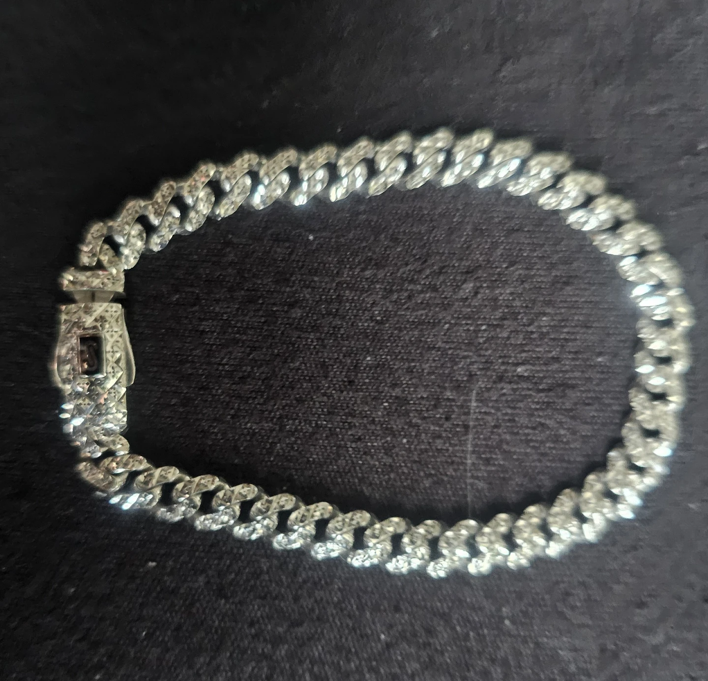 18k white gold monacco bracelet - photo 2