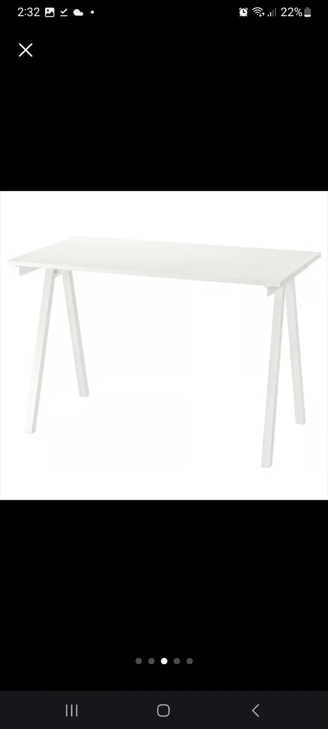 IKEA white desk - photo 2