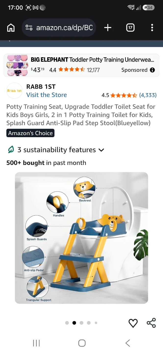 Toddler Potty Training Seat + Step Stool - photo 3