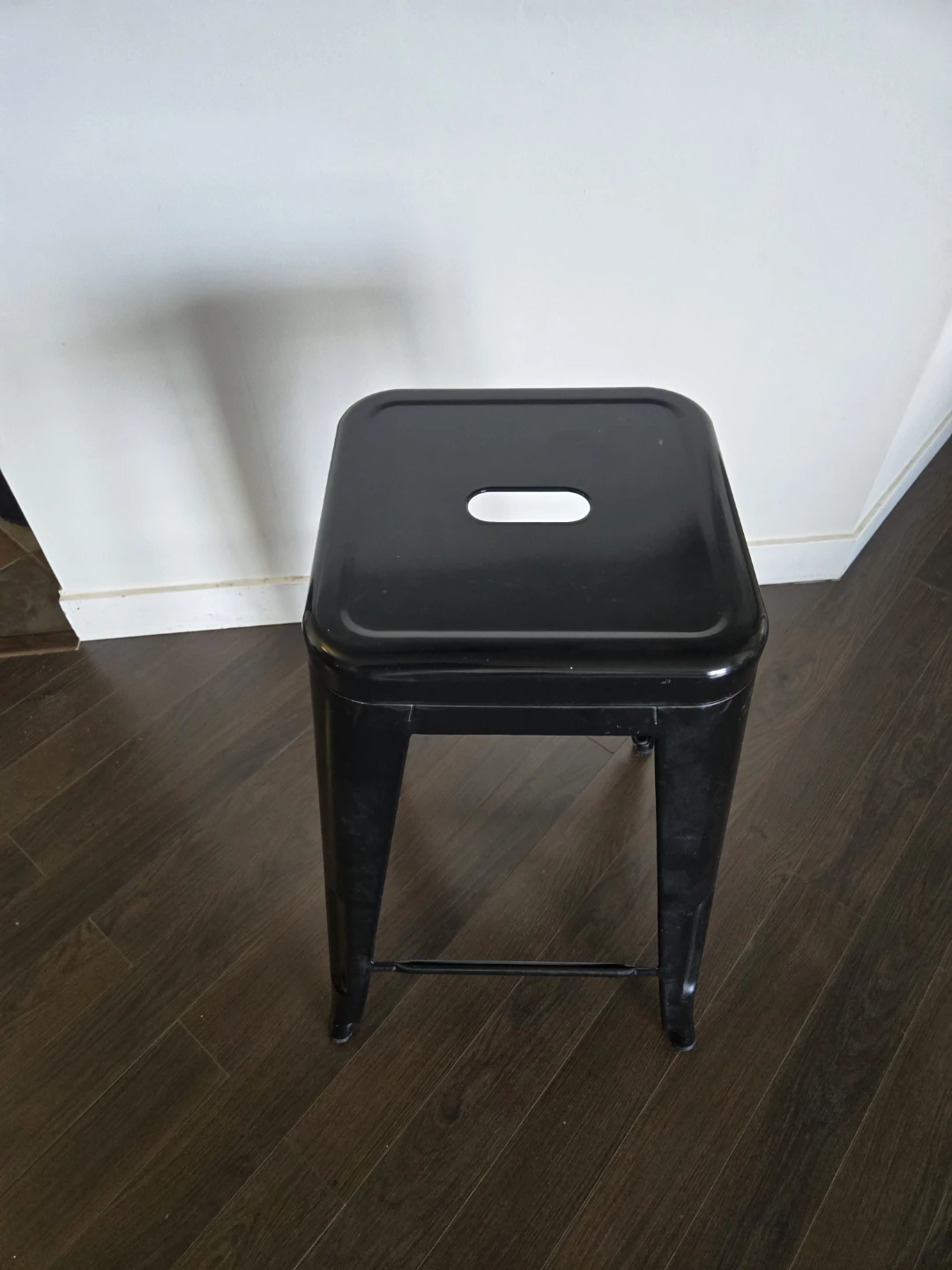 Black Metal Bar Stool - photo 2