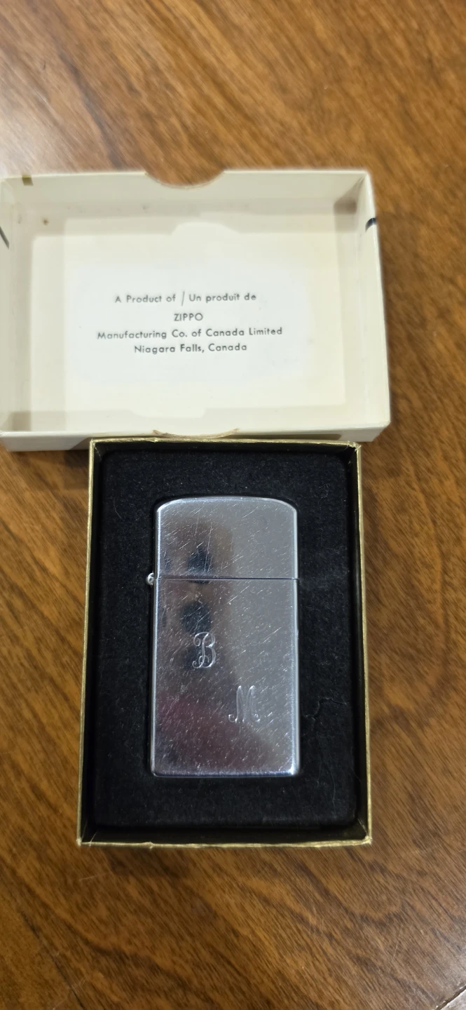 Vintage Zippo Slim Lighter No. 1625 Diagonal - photo 2