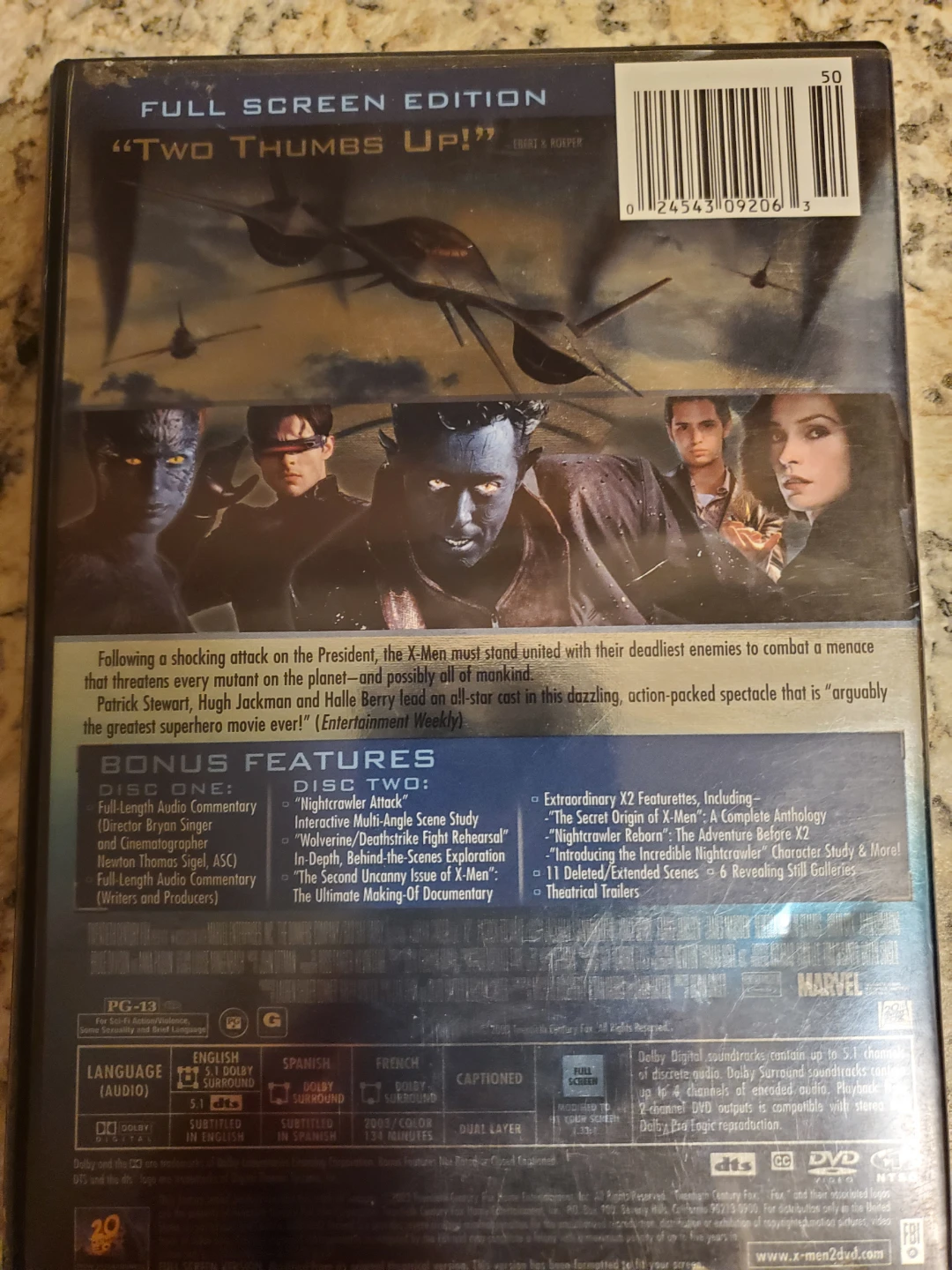 X2 X-Men United DVD - photo 2