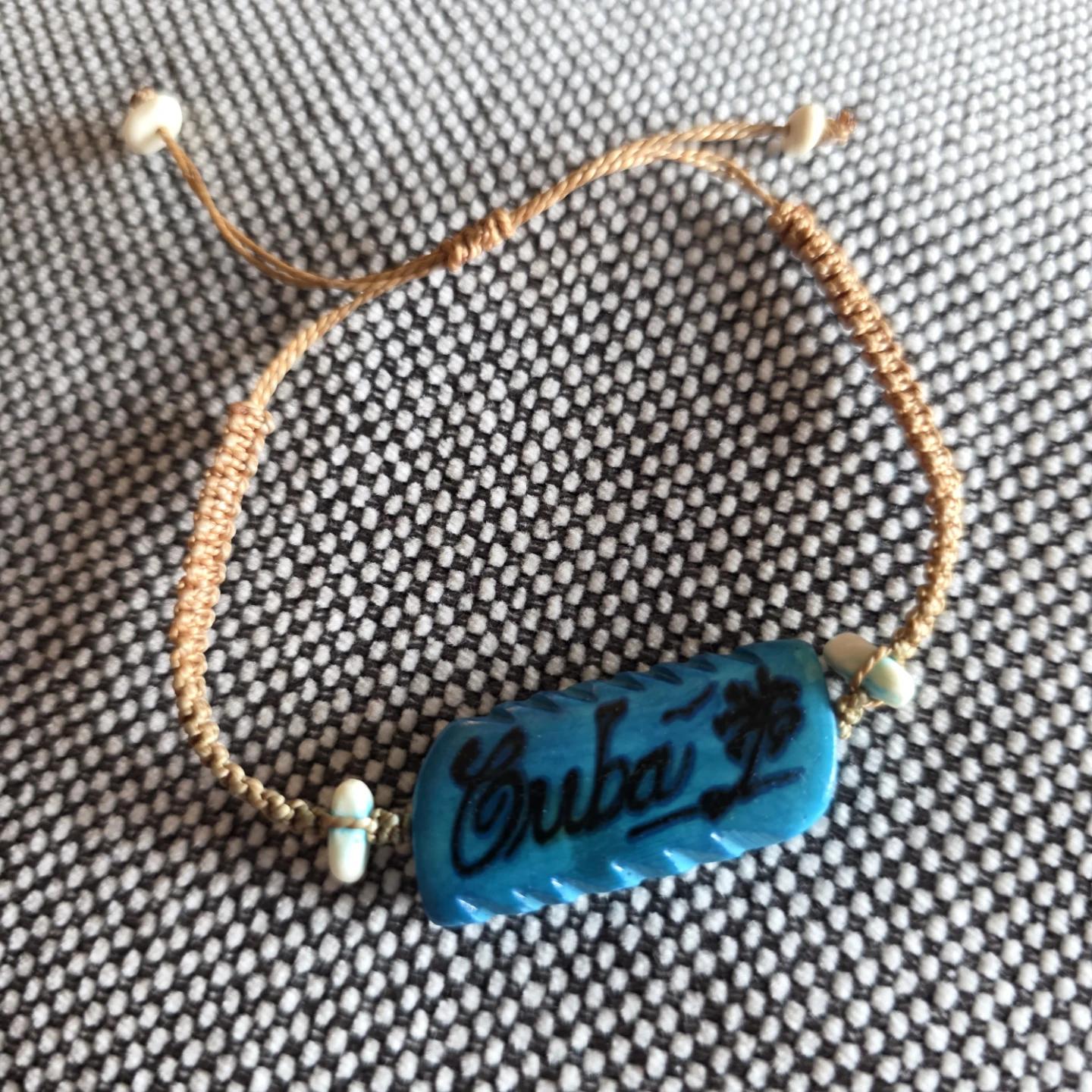 Blue "Cuba" Charm Bracelet with Palm Tree - photo 2