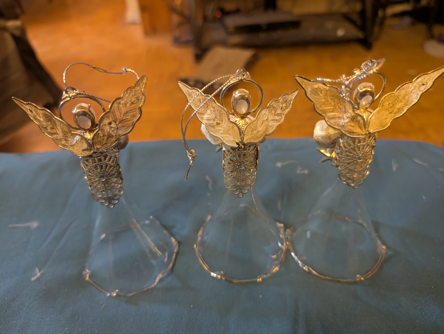 Set of 3 Hanging Angel Ornaments - photo 2