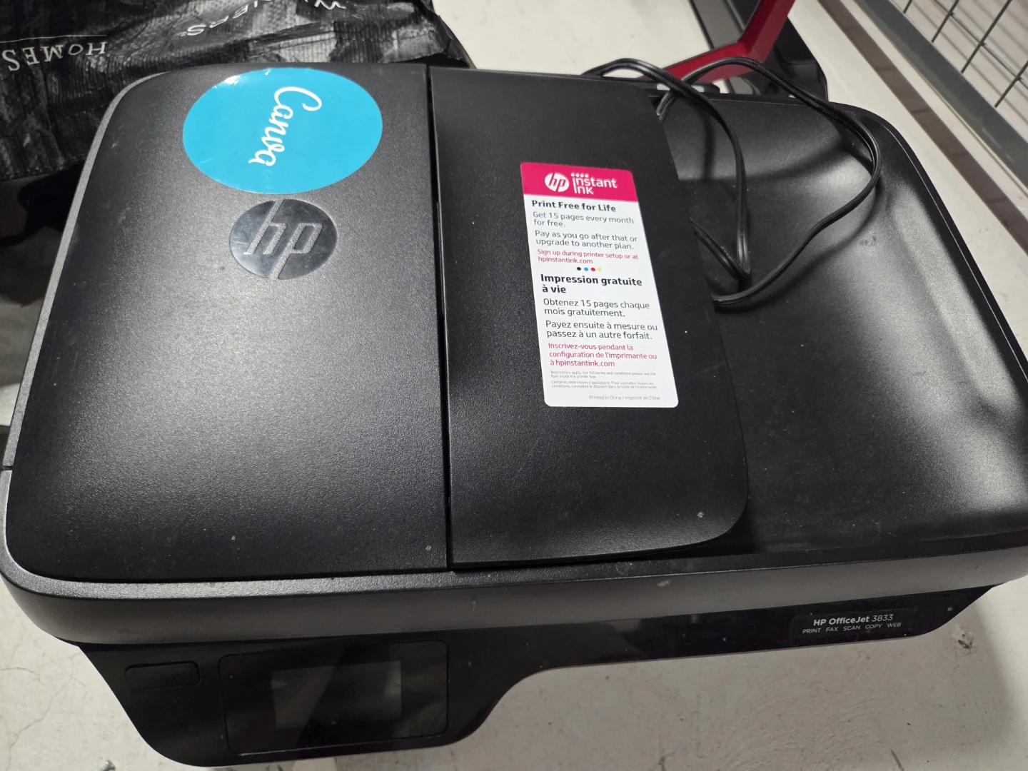 HP OfficeJet 3833 All-in-One Printer