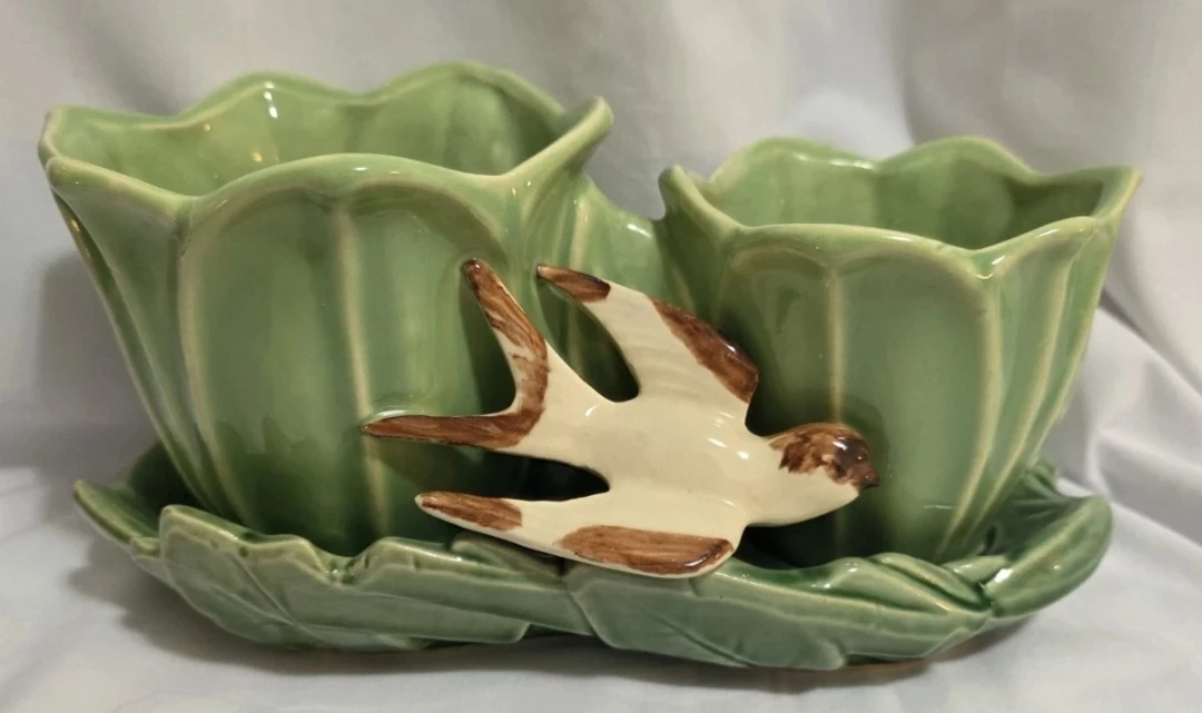 Vintage MCM McCoy 1940's Double Swallow