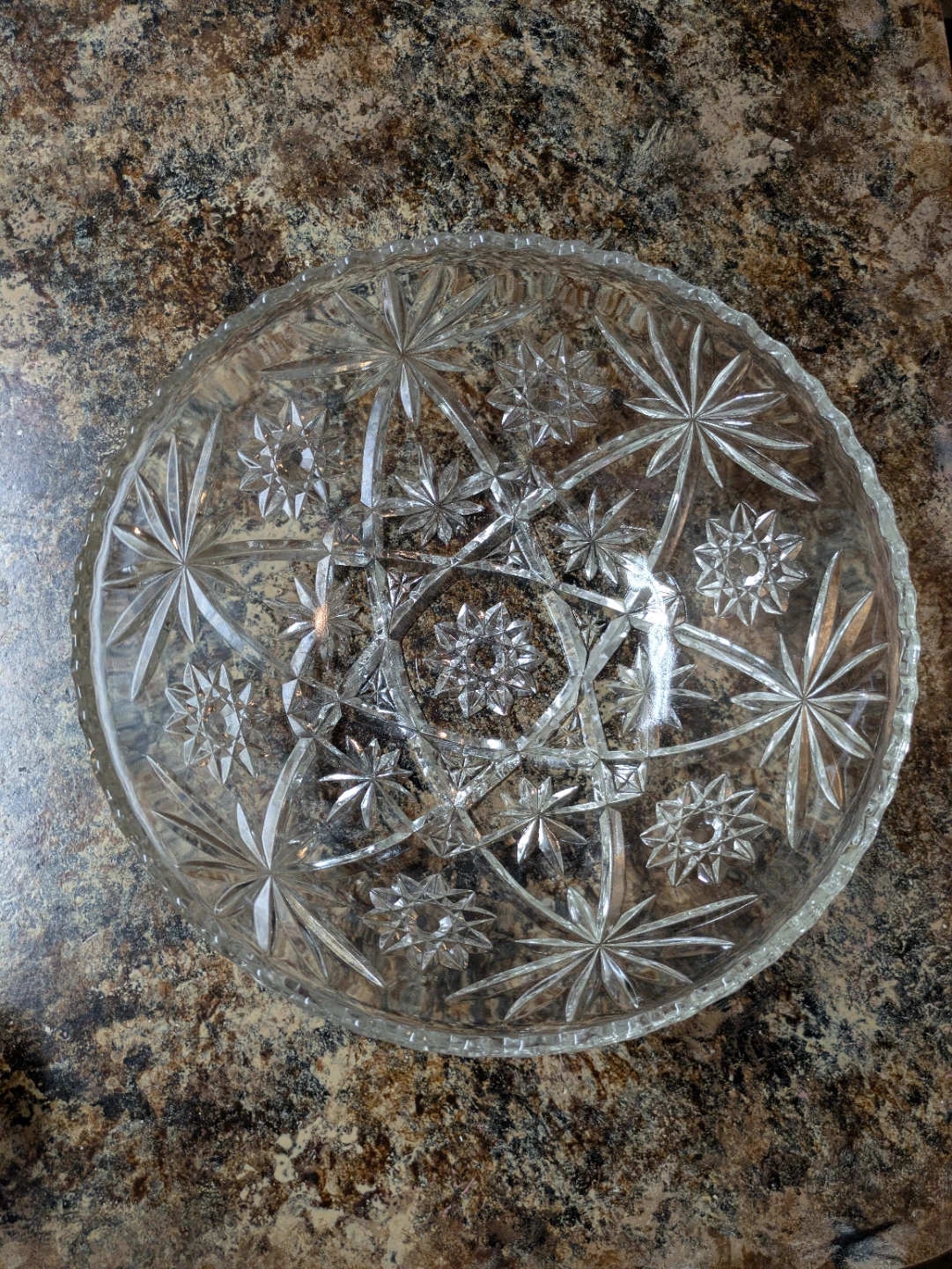 Clear Crystal Serving Bowl