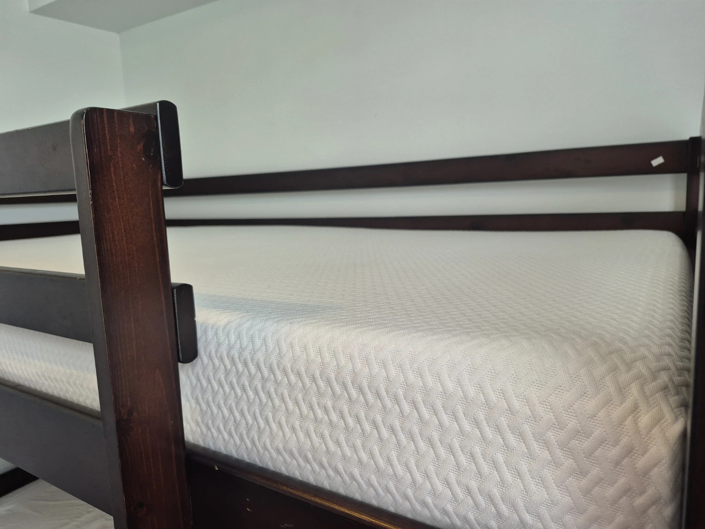 Dark Wood Twin Bunk Bed Frame - photo 3