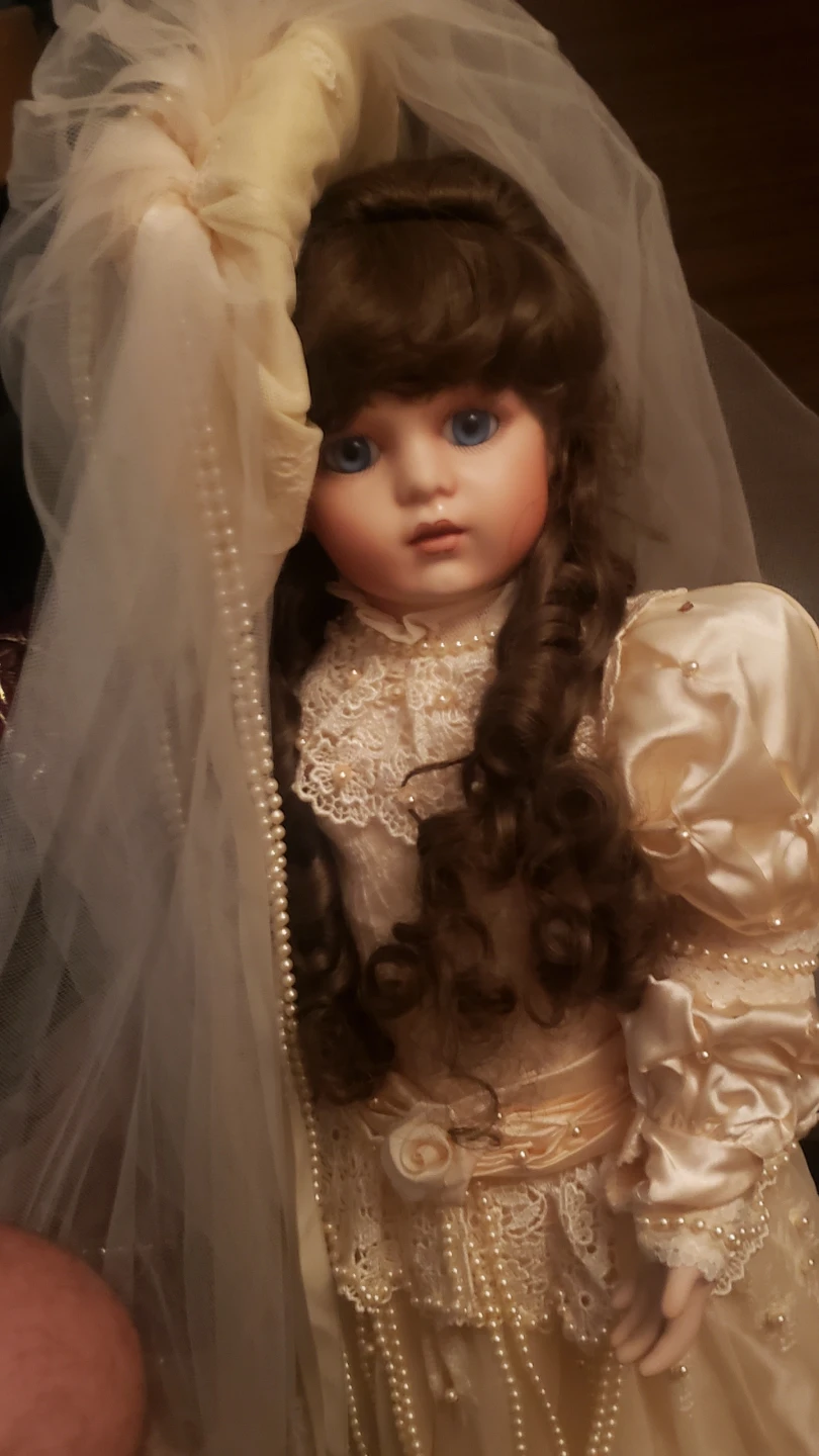 Vintage Porcelain Bride Doll
