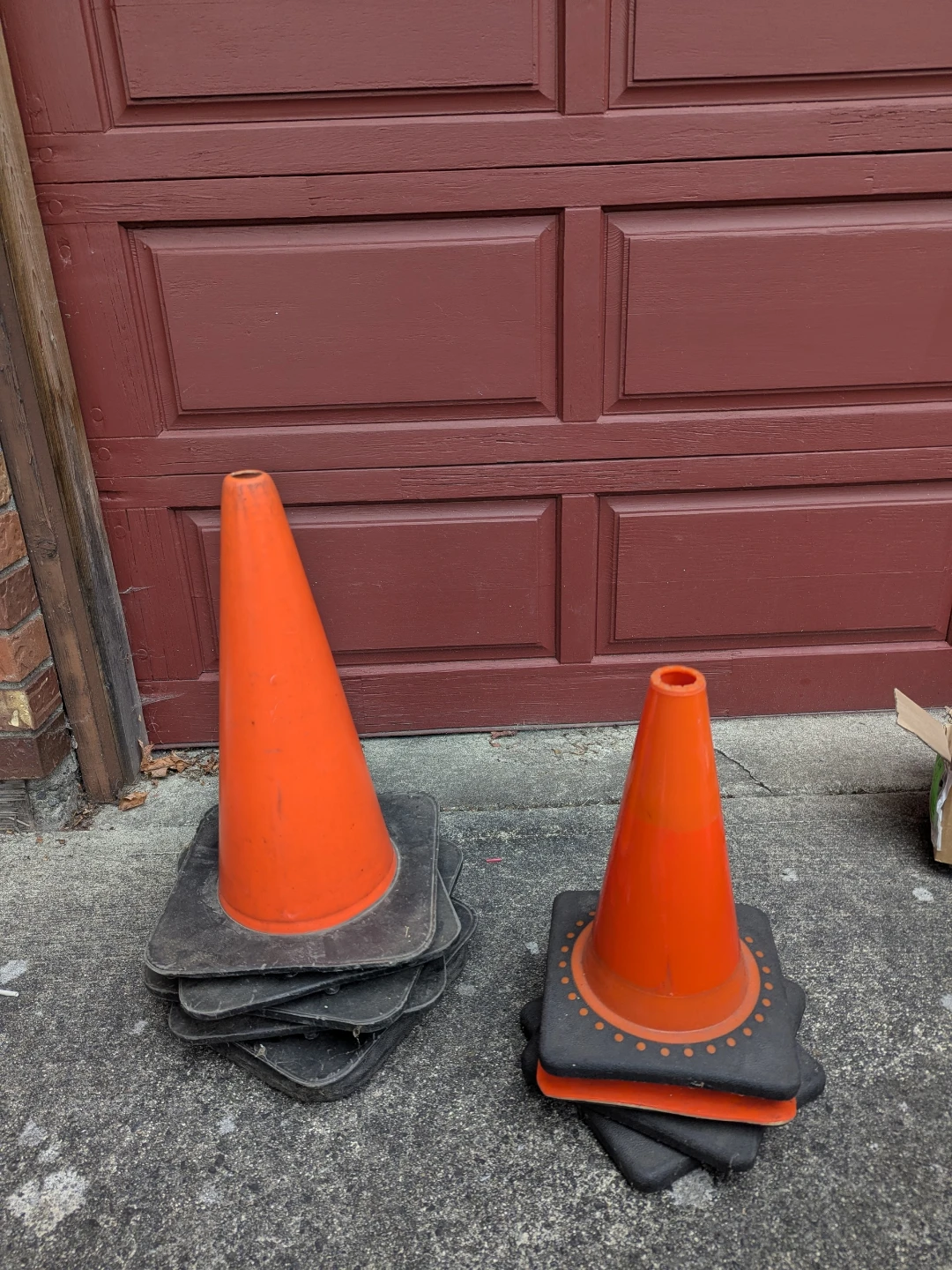 Set of Orange Traffic Safety Cones