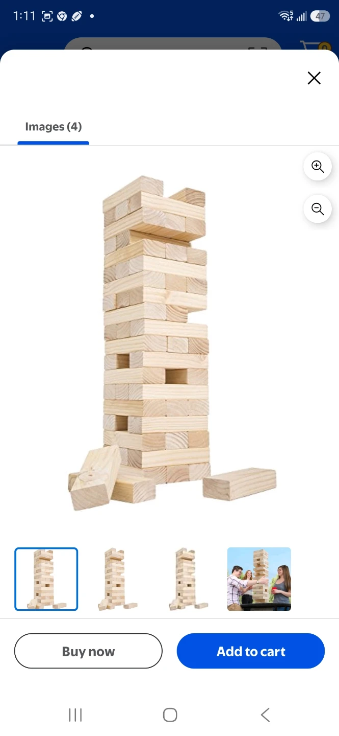 Giant Yard Game Bundle: Wooden Tumble Tower & Tetris XL Tumble