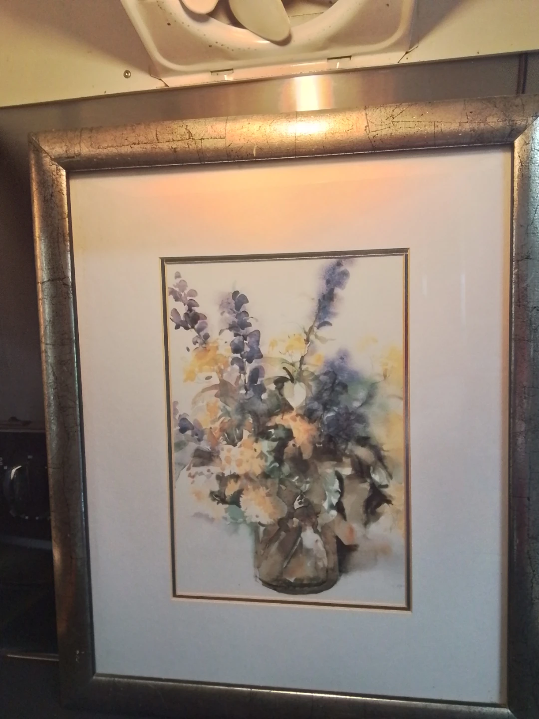 Carolyn Blish Hand-Signed Floral Lithograph