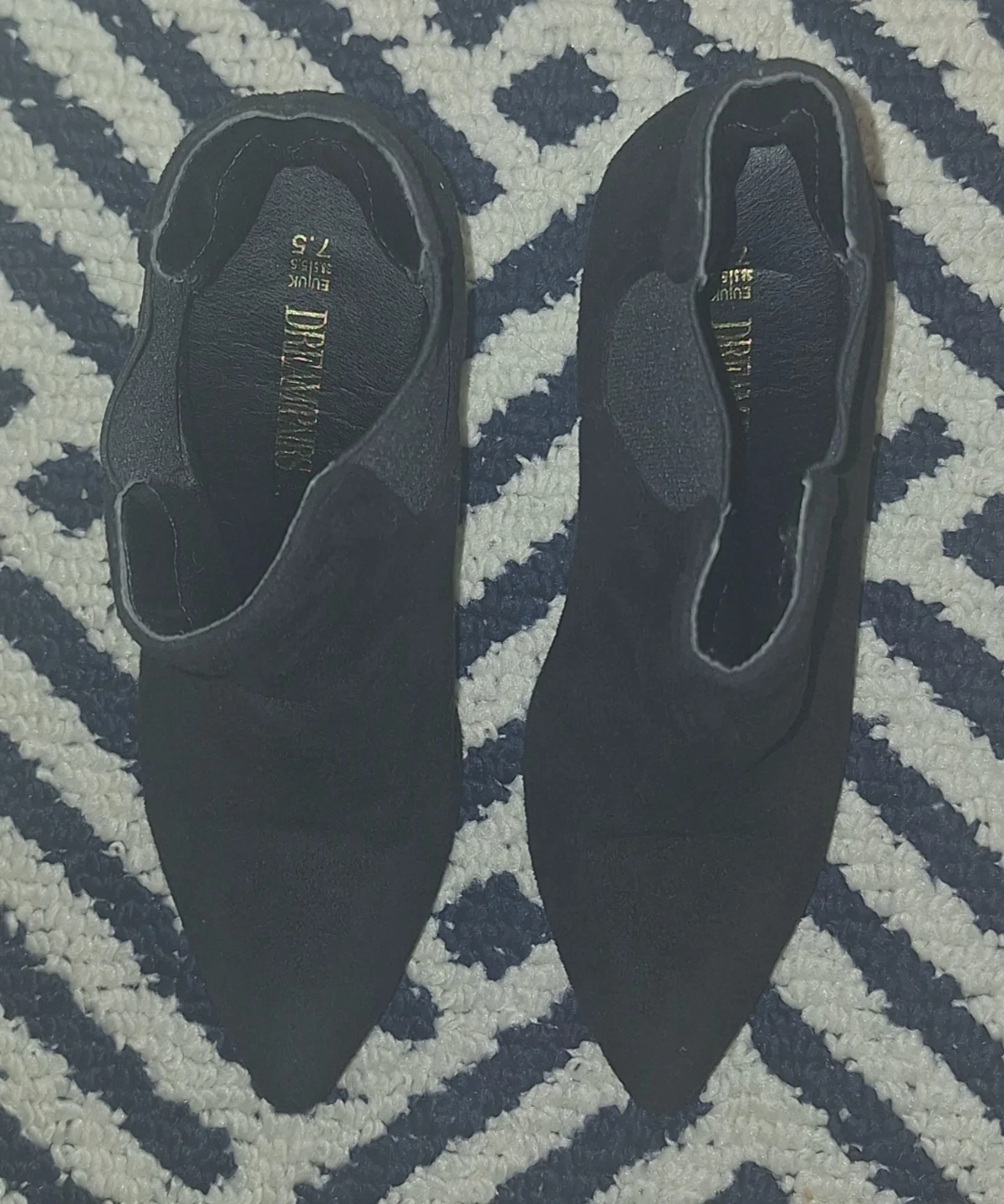 Dream Pairs SUEDE Black Heeled Ankle Boots - photo 3