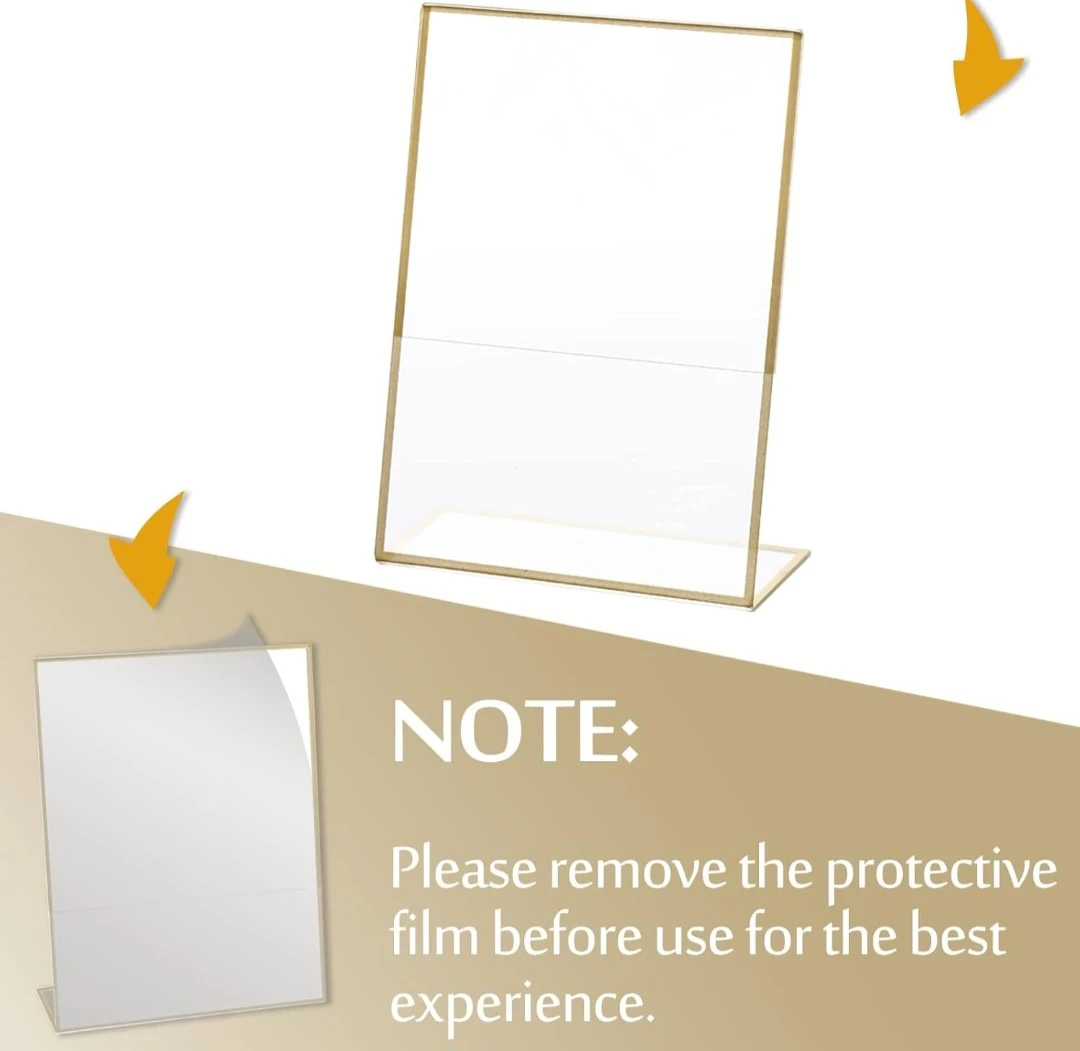 8 Pack Acrylic Sign Holders 4" x 6" - photo 4