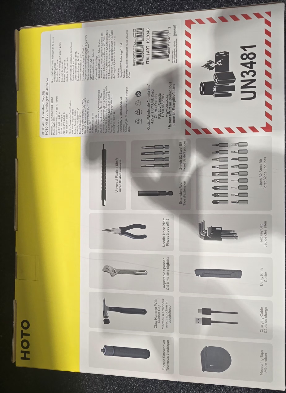 HOTO 40PC Household Tool Kit