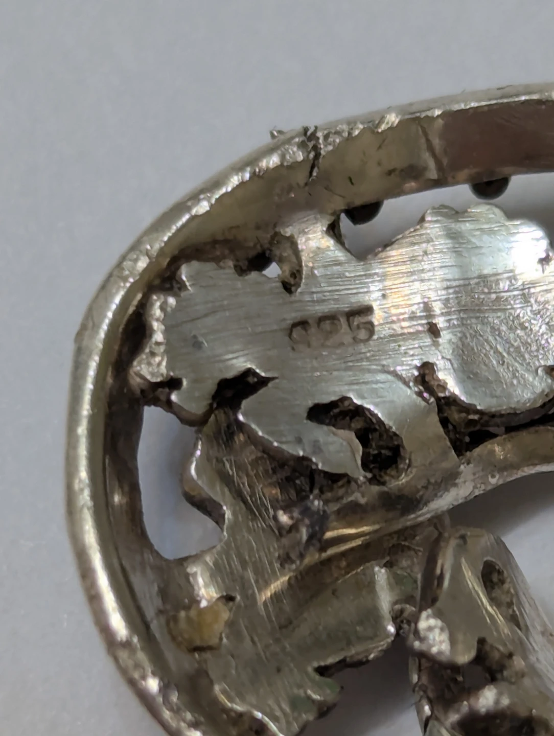 Squashed Silver Ring - photo 3