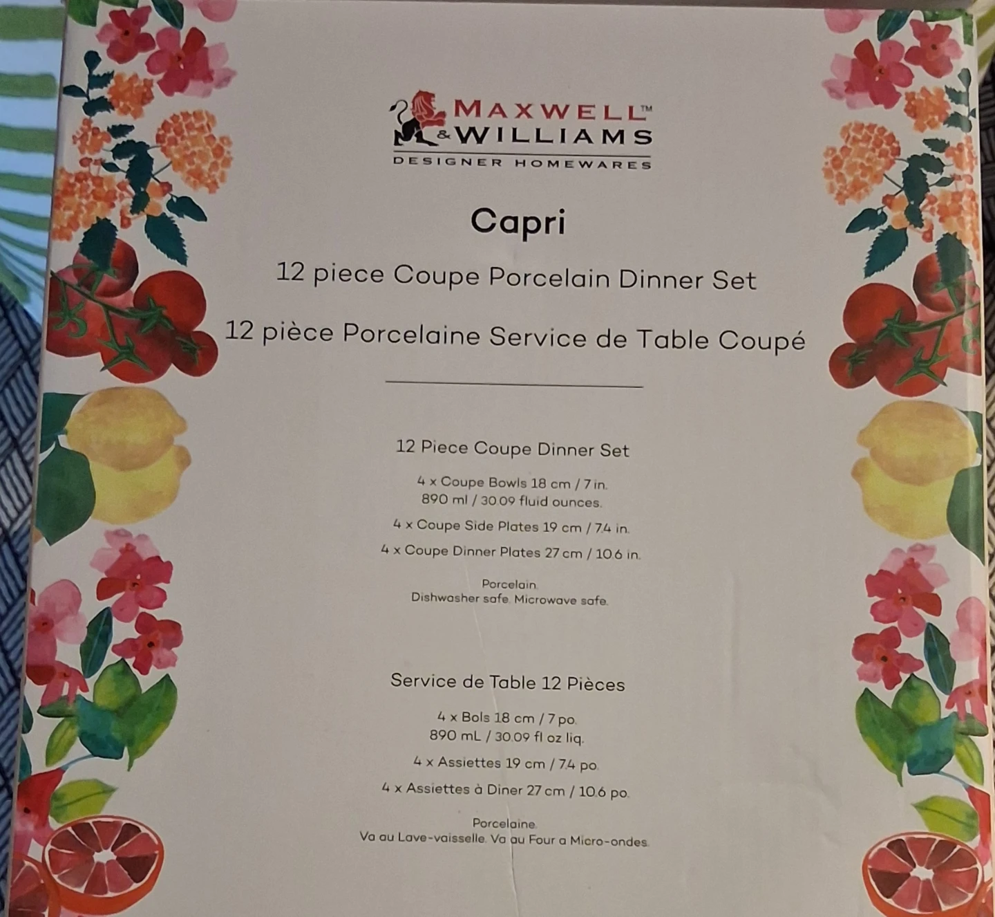 Maxwell & Williams Capri 12-Piece Porcelain Dinner Set - photo 2