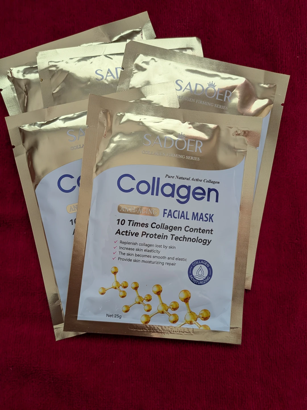 Sadoer Collagen Anti-Aging Facial Mask (5 Pack) - photo 2