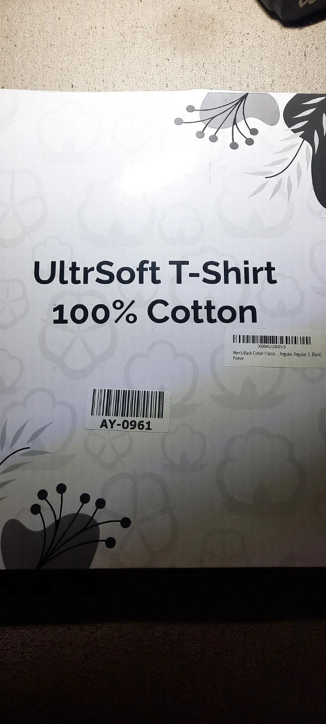 New Wrpparel UltroSoft 100% Cotton T-Shirt - Black, Medium - photo 2