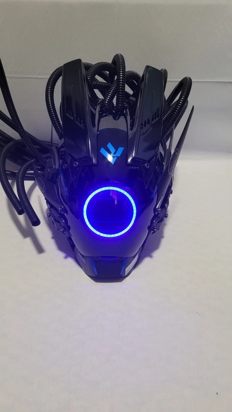 Cyberpunk Sci-Fi Tactical LED Helmet - photo 4