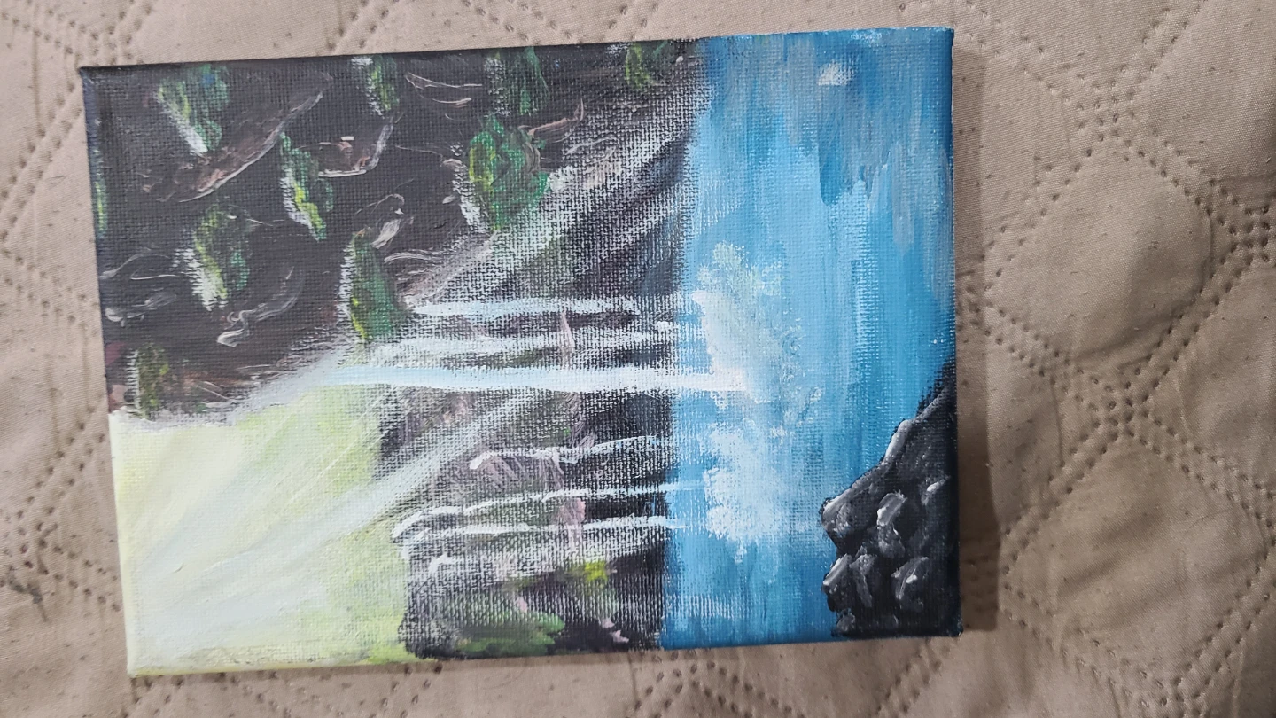 Small landscape oil painting