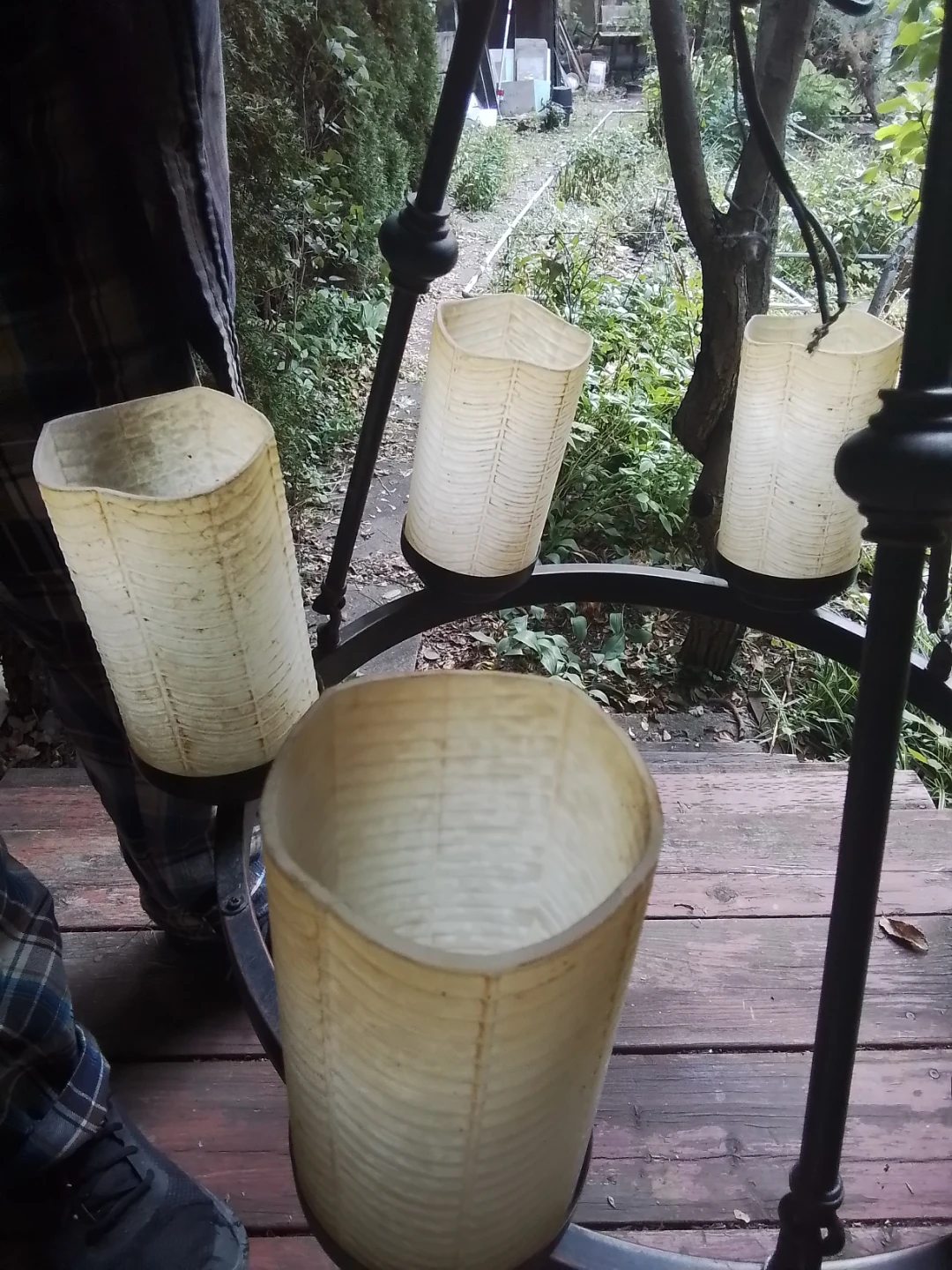 Rustic Wagon Wheel 5-Light Chandelier - photo 4