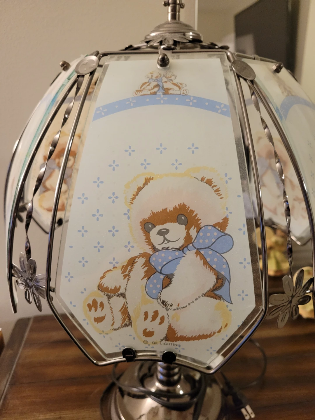 OK Lighting Teddy Bear Glass touch Table Lamp - photo 3