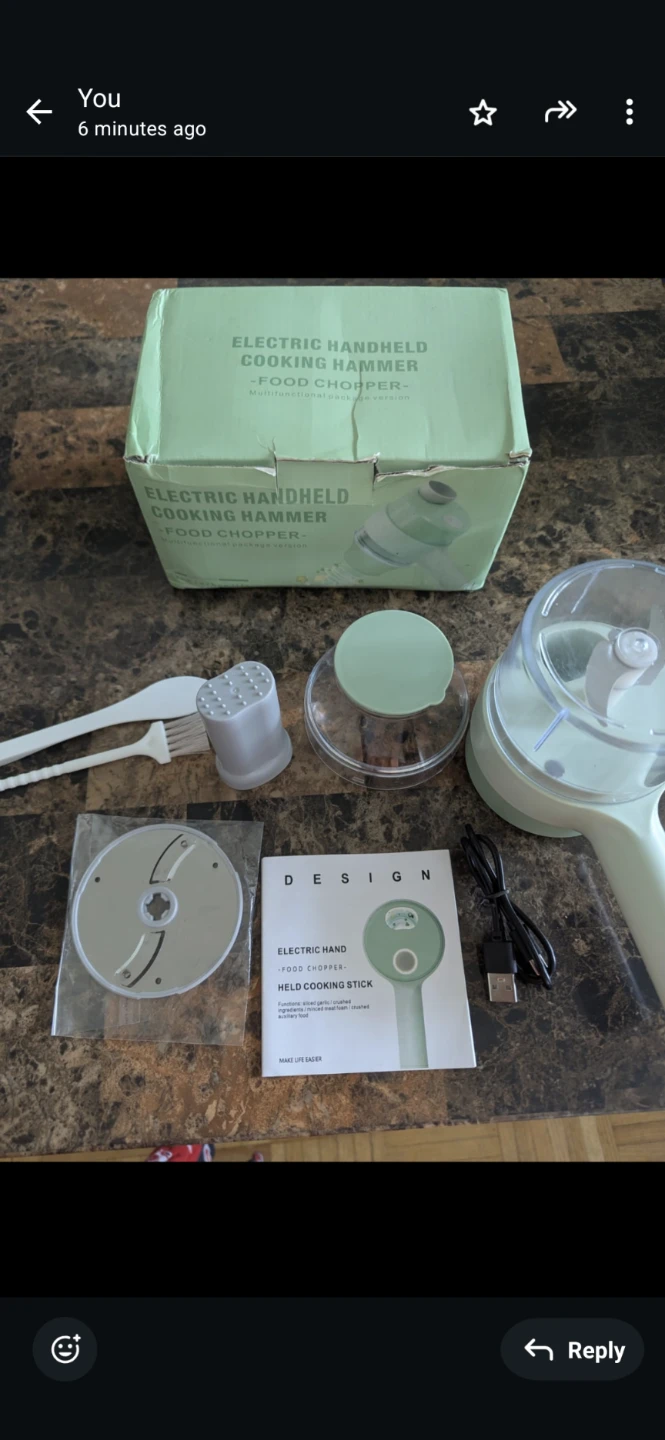 Electric Handheld Food Chopper - photo 3