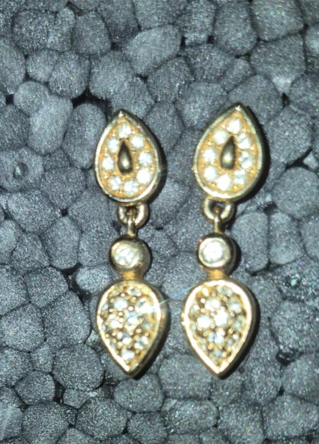 Christian Dior vintage 90's teardrop crystal earrings - photo 4