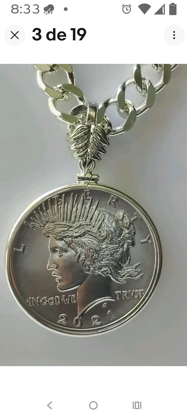 2021 Peace Dollar Necklace - photo 3
