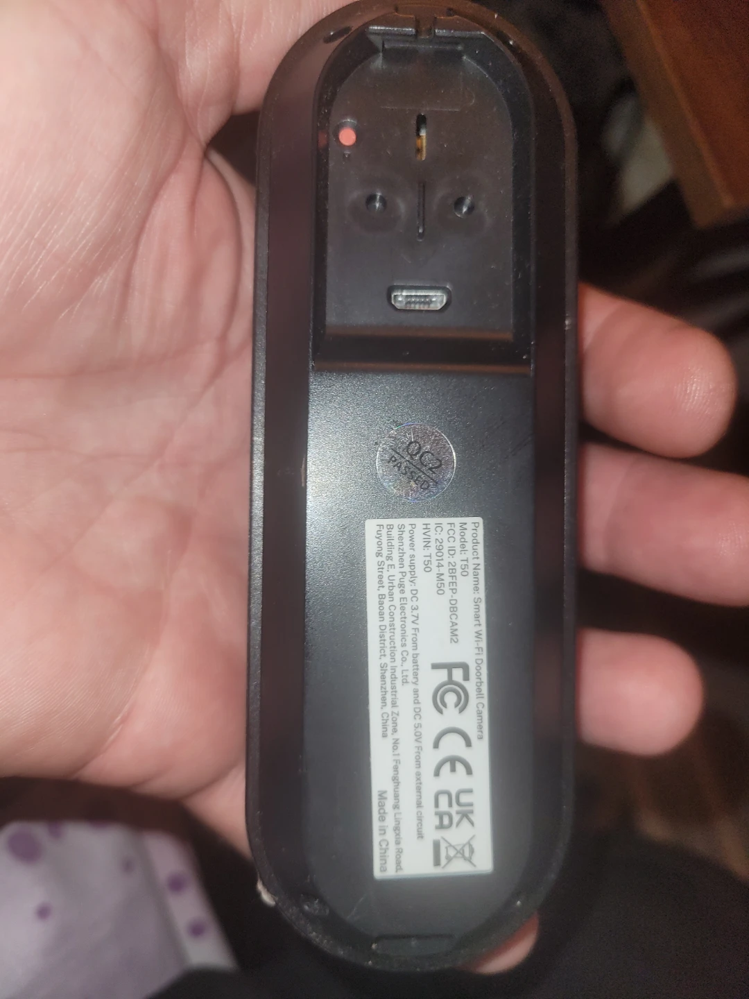 Smart Wi-Fi Doorbell Camera T50 - photo 2