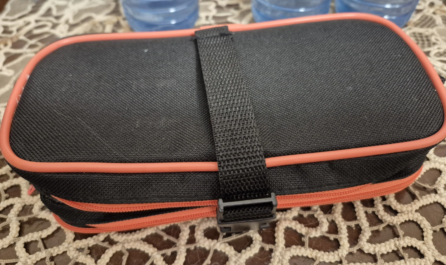 Buffalo black and orange zippered pouch - photo 3