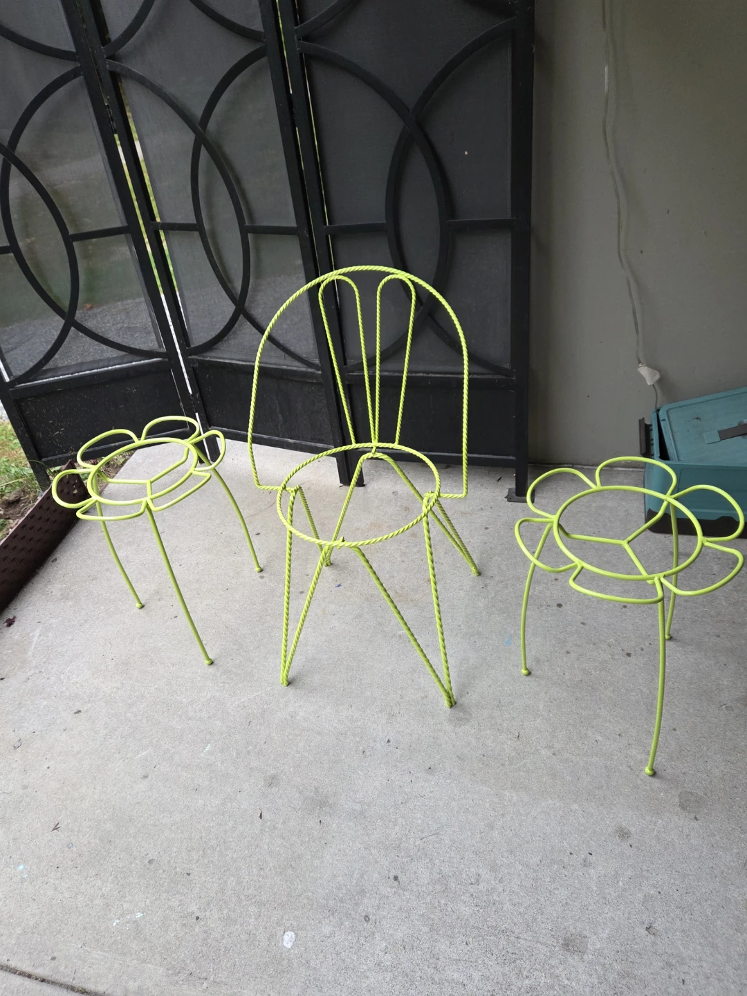 Unique Vibrant Keylime 3pc Planter Set
