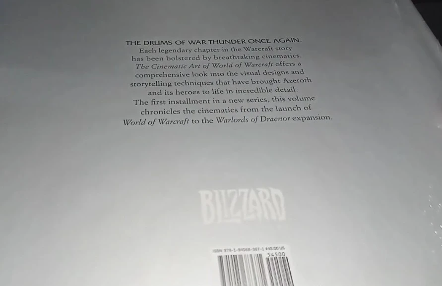 The Cinematic Art of World of Warcraft Volume 1. 240 pages
