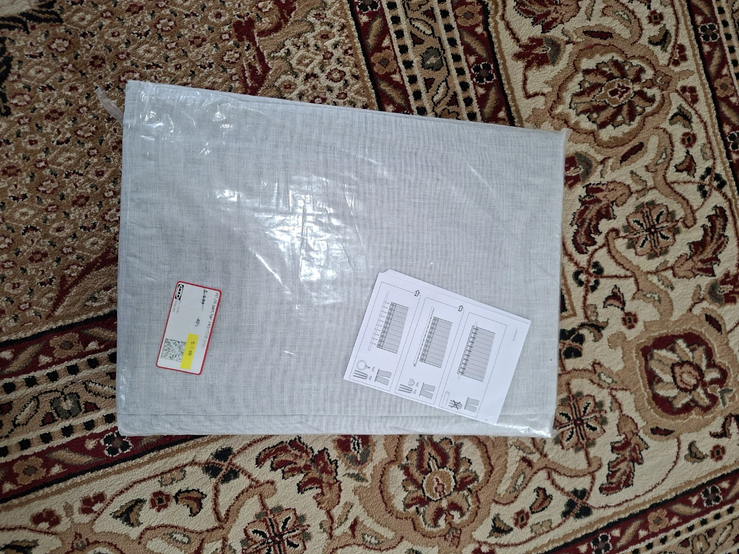 IKEA HILJA Curtain, 1 Pair, Grey - photo 3